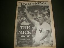 1995 AUGUST 14 NEW YORK DAILY NEWS NEWSPAPER - MICKEY MANTLE DIES - NP 1160 picture