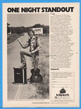 1978 Klipsch HISM Sound System Hope AR Terry Williams Magic Bottle Wine Print Ad picture