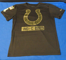 DISCONTINUED NFL NIKE SALUTE TO SERVICE INDIANA COLTS BLACK T SHIRT MEDIUM TEE picture