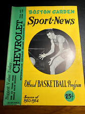 1953 Boston Garden Sport News Official Program NBA Basketball picture
