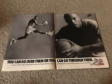 1989 CHARLES BARKLEY NIKE AIR FORCE STS AIR FLIGHT '90 Shoes Poster Print Ad picture