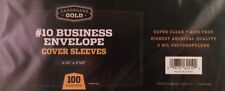 300 CBG Business Envelope #10 Archival 2-Mil Soft Poly Sleeves acid free covers picture