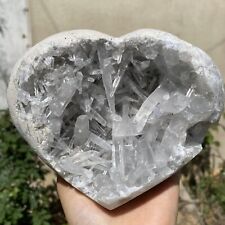 1976g Natural Celestite Cluster Heart Crystal Quartz Healing Reiki picture