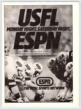 1983 USFL FOOTBALL ON ESPN SPORTS Vintage 8