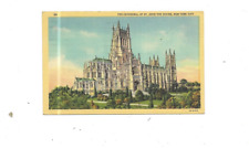Vintage Postcard  The Cathedral Of St John The Divine New York City     Linen picture