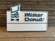 Vintage Mister Donut Name Badge Tag Restaurant Collectible picture
