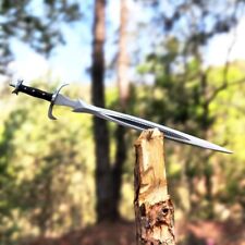 Custom Handmade Carbon Steel Blade Viking Sword  Hunting Sword Camping Sword PT picture