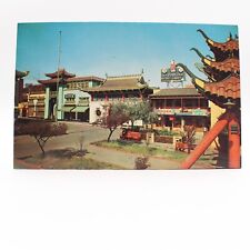 Postcard New Chinatown, Los Angeles, California, Vintage Unposted 1960s CA picture