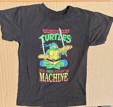 Vintage Teenage Mutant Ninja Turtles T Shirt 1990 Youth Medium picture