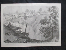 1885 Civil War Print - Siege of Vicksburg, Mississippi, Life if the Trenches picture