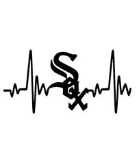 Chicago White Sox Heartbeat Vinyl Decal Window Truck Sticker Laptop  picture