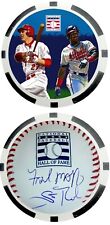 FRED MCGRIFF & SCOTT ROLEN - HALL OF FAME NOVELTY POKER CHIP ***SIGNED*** picture