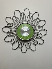 Vintage Mid Century Modern George Nelson Verichron Wall Clock Green picture