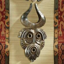 Historical Aged Wood Finish African Exotic Tribal Art Wall Mask: Cameroon picture