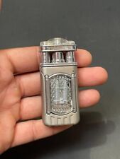 Old Vintage Unique Shape Malaysia Metal Pocket Cigarette Lighter Collectible picture