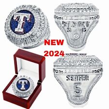 New 2024 Texas Rangers Ring With Box #5 SEAGER HOT picture