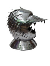 Medieval armor fantasy helmet closed dragon Armor helmet Costume picture