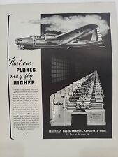 1942 Sebastian Lathe Company Fortune WW2 Print Ad Q1 U.S. ARMY War Planes picture