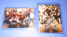 2 diff Texas Longhorns signed autographed cards Brett Stafford Randy McEachern picture