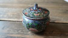 Antique Japanese Trinket Jar Urn 3.25