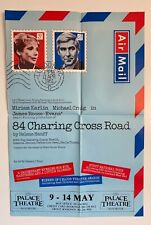 84 Charing Cross Road 1983 Palace Theatre Manchester Large Poster - GC picture