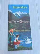 Interlaken Switzerland Vintage 1956 Travel Brochure Guide Hotel Program Prices picture