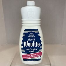 Vintage 1980s 32oz Liquid Woolite Cold Water Wash Bottle 85% Full ~Prop~Use picture