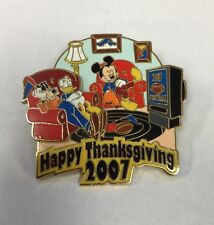 Disney Pin - Happy Thanksgiving 2007 - Mickey, Goofy and Donald - LE300 Football picture