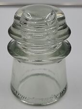 Vintage Armstrong No. 2 Clear Glass Insulator Made in USA 10 54 Very Clean picture