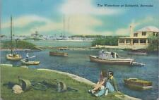Postcard The Waterfront Saltkettle Bermuda 1953 picture