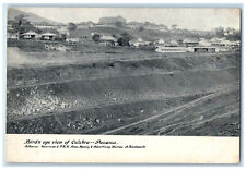 c1905 Bird's Eye View Inclined Houses Culebra Panama Antique Postcard picture