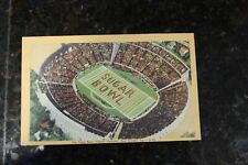 Vintage Paper Linen Postcard Color 1948 Postage Sugar Bowl Tulane Stadium  picture