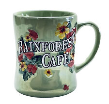 Rainforest Rain Forest Cafe Large 3D Mug Iridescent Green With Flowers Unused picture