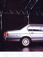 1991 BMW 730i 2-page UK Original Advertisement Print Art Car Ad J990 picture