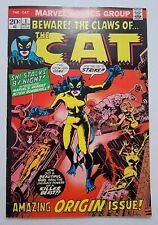 THE CAT Lot (2) #1 VF+ #2 VG/FN 1972 1st & 2nd App Greer Grant, Tigra High Grade picture