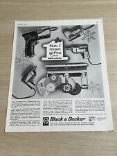 Black & Decker Power Tool Christmas 1961 Vintage Print Ad Saturday Evening Post picture