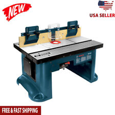 Benchtop Router Table Adjustable Fence Aluminum Top Dust Collection Port Durable picture
