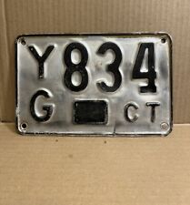 1955 Connecticut License Plate Tag YG 834 CT EXPIRED picture