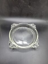 Vintage Square Glass Ashtray with Beveled Rim Art Deco picture