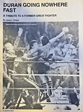 1986 Boxer Roberto Duran illustrated picture