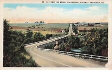 Frederick, Maryland MD Old Jug Bridge Bowman's Farm Road 1920s Vtg Postcard D63 picture