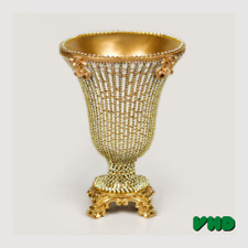 Golden Vintage Vase | Royal Vase | Vintage Home Decor | Rustic Table Decor  picture