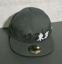 NEW ERA baseball cap Tokyo embroidery Black size7 3/8 picture
