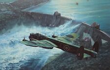 Low Pass over the Mohne Dam by Anthony Saunders signed by 3 Dambuster veterans picture