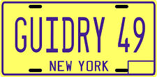 Ron Guidry New York Yankees 1970's metal License plate picture