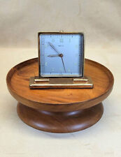 RESTORED  Rare 1940s Looping Swiss Desk Alarm Clock 2-day, 7-jewel mvt. picture