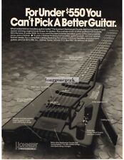 1988 HOHNER Professional Headless Electric Guitar Vintage Print Ad  picture