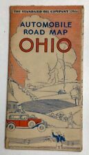 1929 Standard Oil Company Road Map Of Ohio #1 picture