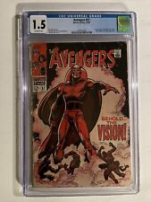Avengers #57 1968 CGC 1.5 (1st app of Silver Age Vision) Affordable Key 🔑 picture