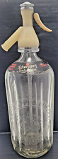 VINTAGE SCHWEPPES SODA WATER SYPHON ACID ETCHED BY APPT TO HER MAJESTY THE QUEEN picture